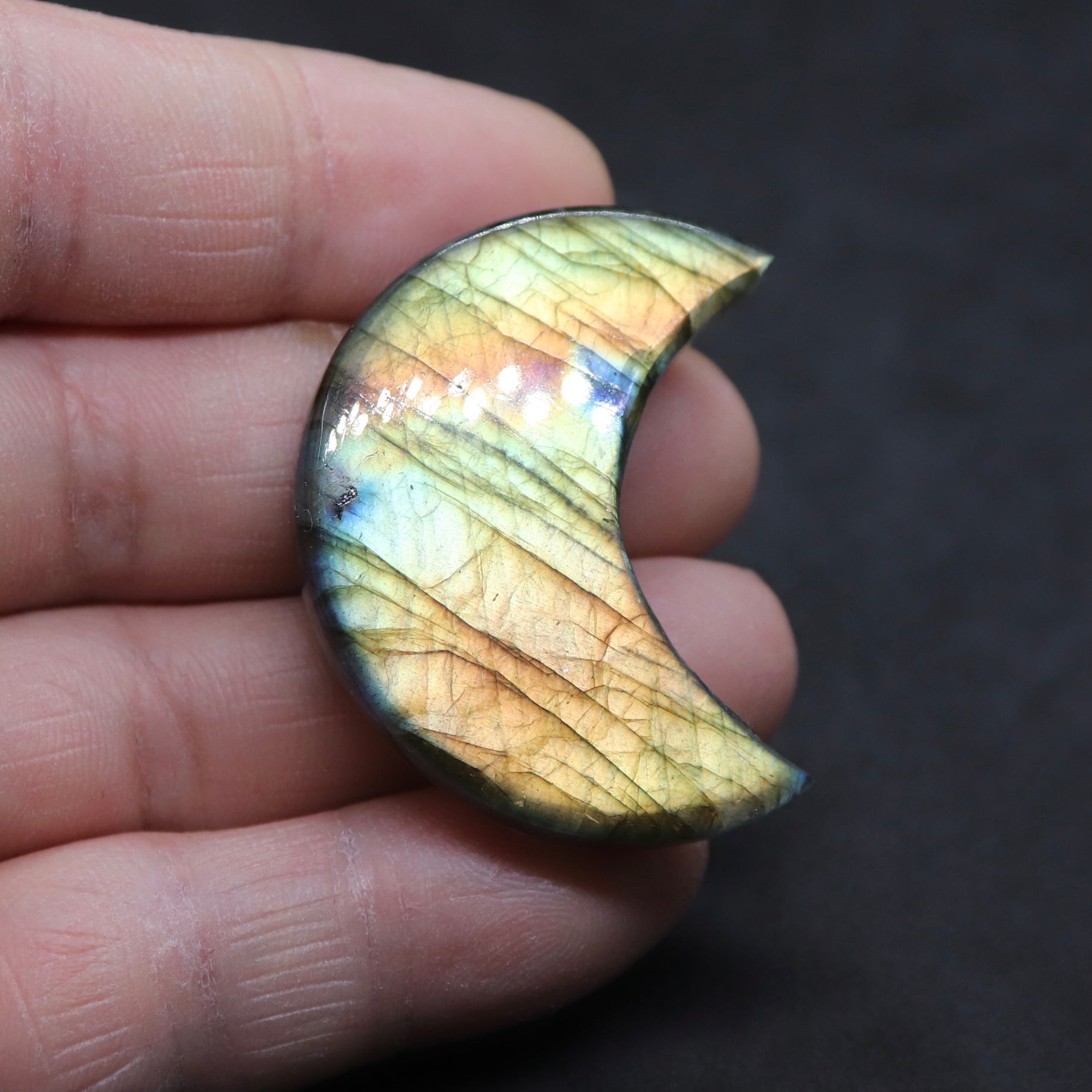 ラブラドライト月型42.1㎜ – 天然石屋 優月堂