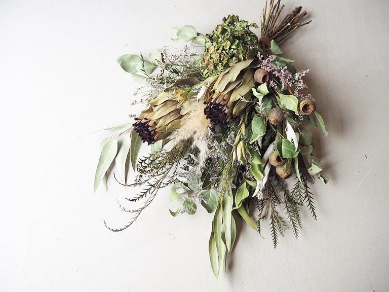 季節のスワッグL｜豪華なドライフラワーで彩る特別な空間に｜yuzuhanana