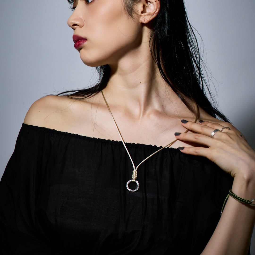 Choker -AUBE- Champagne Gold シルバー チョーカー – yuzen-official