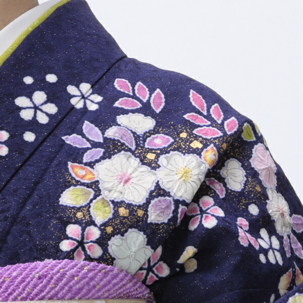 f8022200r】【レンタル】【2月～11月】振袖 フルセット Lサイズ 紫系