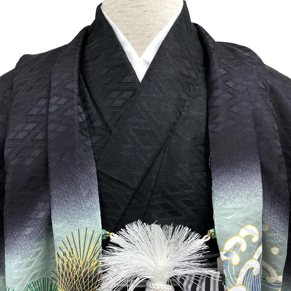 t2252604】【レンタル】七五三 男の子 5歳 羽織袴セット 長門 兜に龍