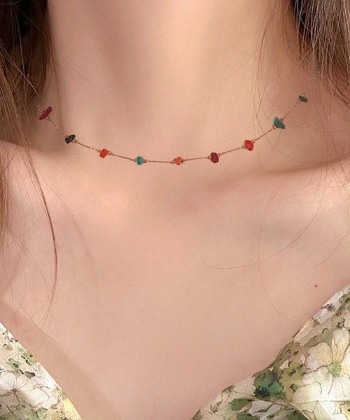 DiamondHearts（ダイヤモンドハーツ） ネックレス カラフルビーズ