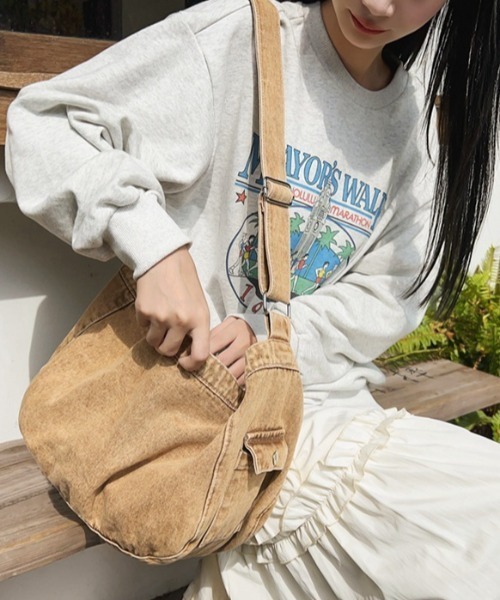 DEVICE（デバイス） ショルダーバッグ バッグ ウォッシュ加工