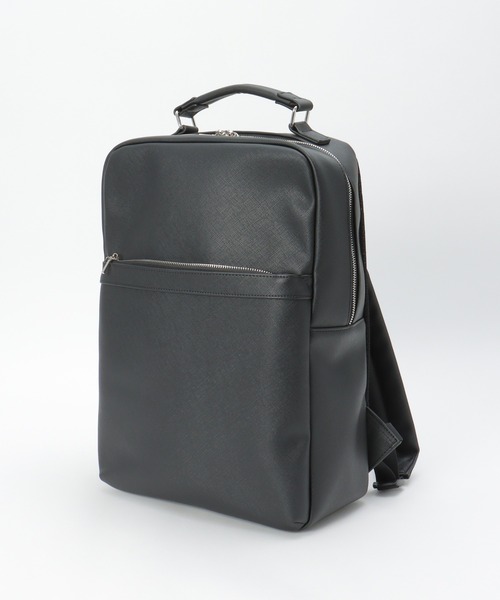 ikka（イッカ） デイバック リュック レザータッチサフィアーノバック