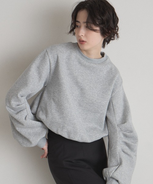 &. NOSTALGIA（ノスタルジア） トレーナー スウェット 裏起毛バルーン