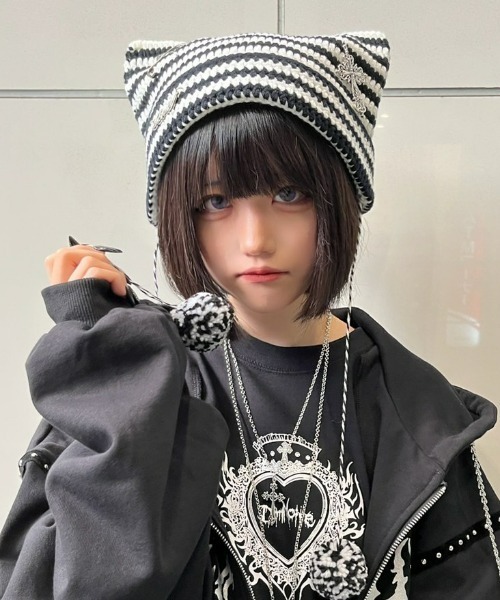 NOVESSEL ニット帽 ニットキャップ A'GEM/9 × .kom「NOVESSEL/ノベセル