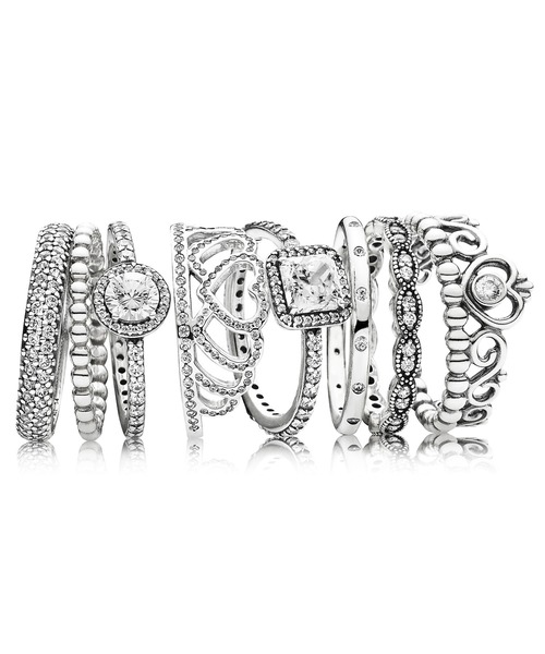 PANDORA（パンドラ） 指輪 リング プリンセス ティアラ クラウン