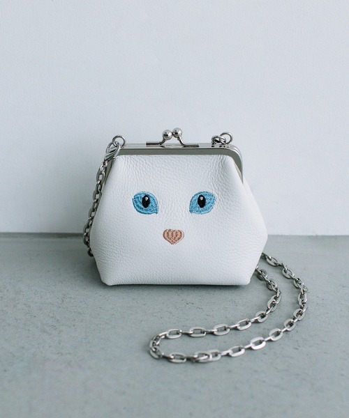 Beau're（ヴュレ） ショルダーバッグ バッグ BEAURE カウレザー 黒ネコ