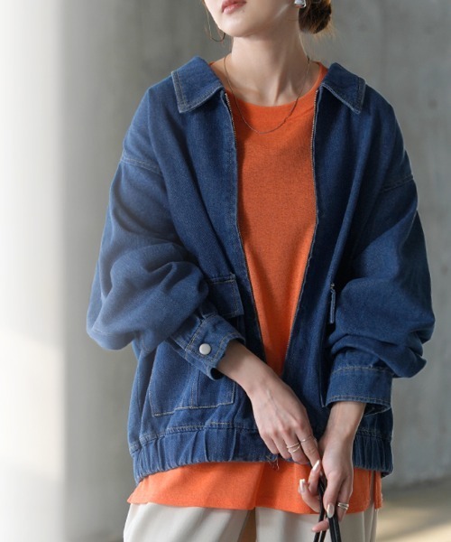 HUG.U（ハグユー） デニムジャケット gジャン デニムジップアップ