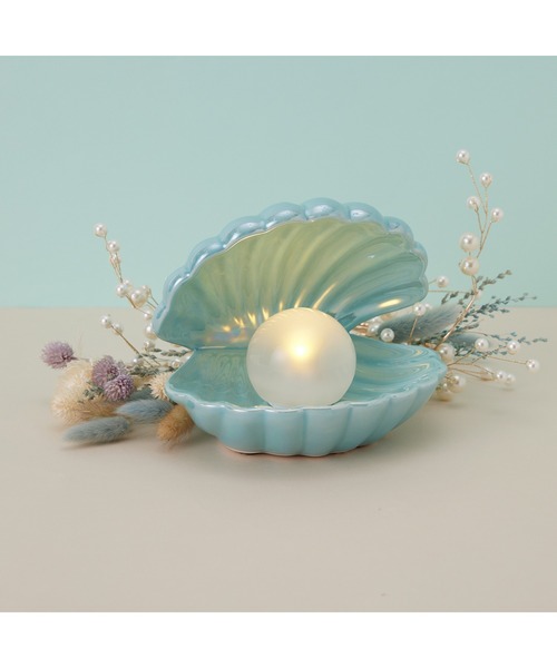 Francfranc（フランフラン） 照明 シェル ランプ ミント : ZOZOTOWN