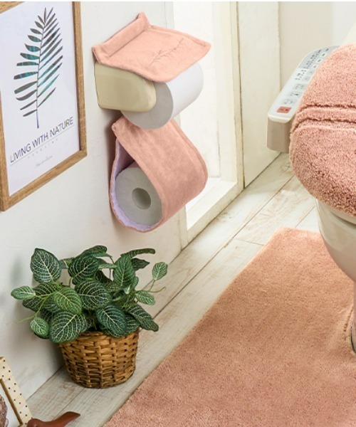 iellio バス トイレ 「スリッパ＆ペーパーホルダー」抗菌防臭カラフル