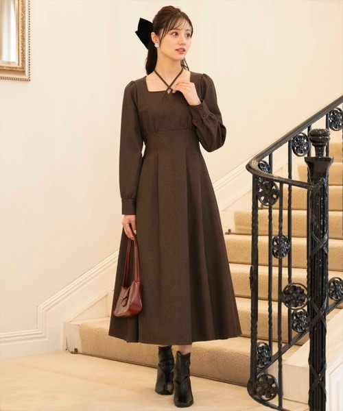 WILLSELECTION（ウィルセレクション） ワンピース クロスネックフレア