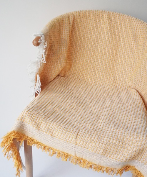 Port（ポート） ブランケット 「 」 ピクニック フリンジ付き ラグ