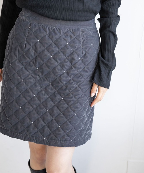 LOWRYS FARM（ローリーズファーム） スカート ビジューベロアミニSK