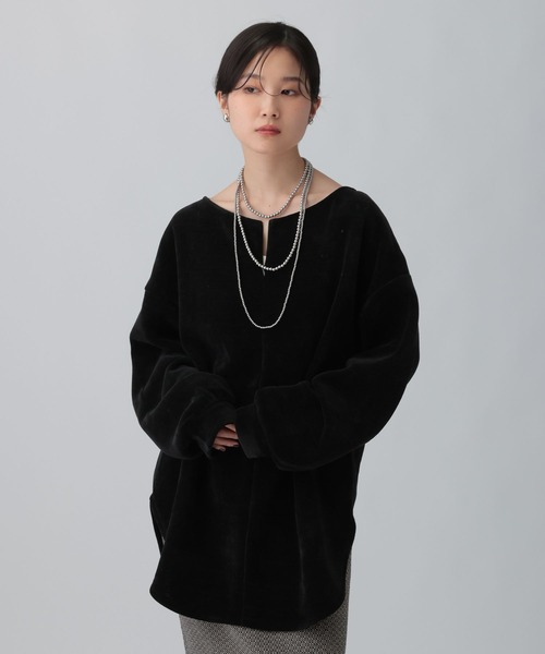 LEPSIM（レプシィム） tシャツ ZIPモールラウンドチュニック 613879