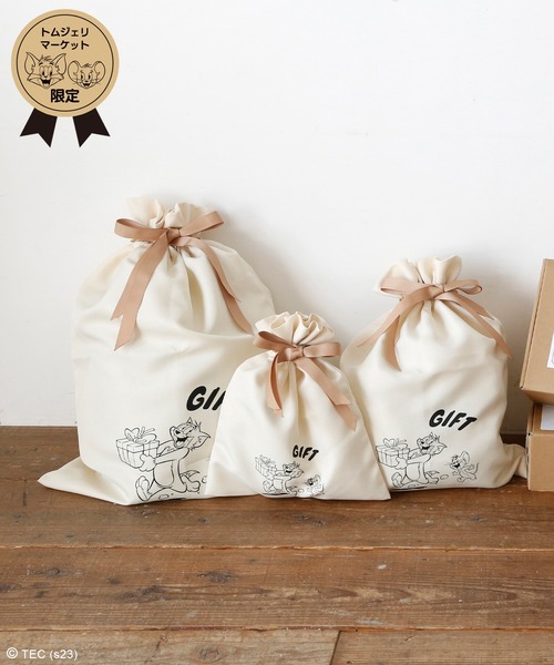 ラッピング 「公式」TOMandJERRY ラッピング巾着ポーチ : ZOZOTOWN