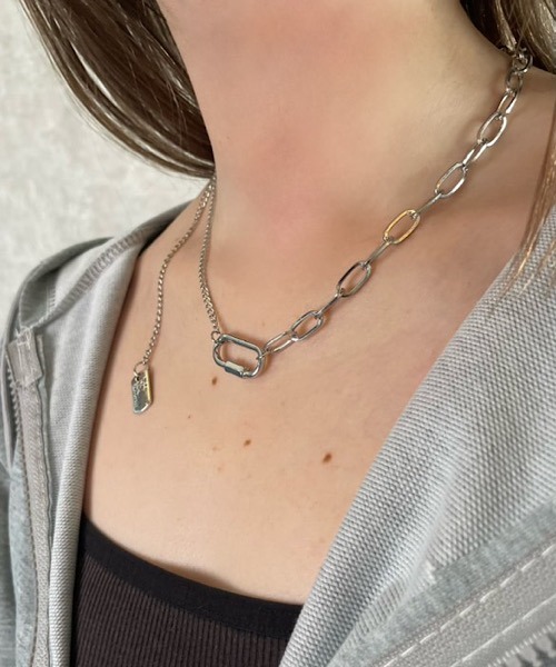 H.TOKYO ネックレス × mimi /カラビナモチーフチェーンネックレス