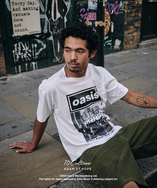 ADAM ET ROPE'（アダムエロペ） tシャツ 「oasis 10Culture / ADAM ET