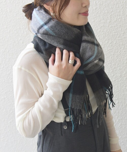 SHIPS（シップス） ストール マフラー 「WEB限定」「手洗い可能