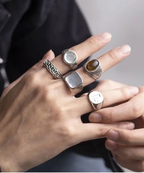 指輪 リング 「 STYLE NUMBER 」 MENS セット メンズ レディース