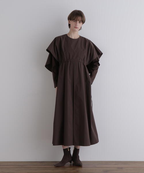 LE PHIL（ル フィル） ワンピース SOLOTEXブロードケープワンピース