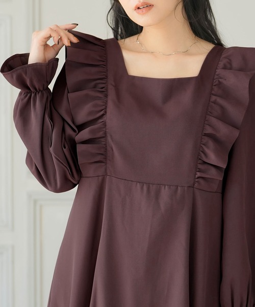 Newlyme（ニューリーミー） ワンピース バックリボンマキシワンピース