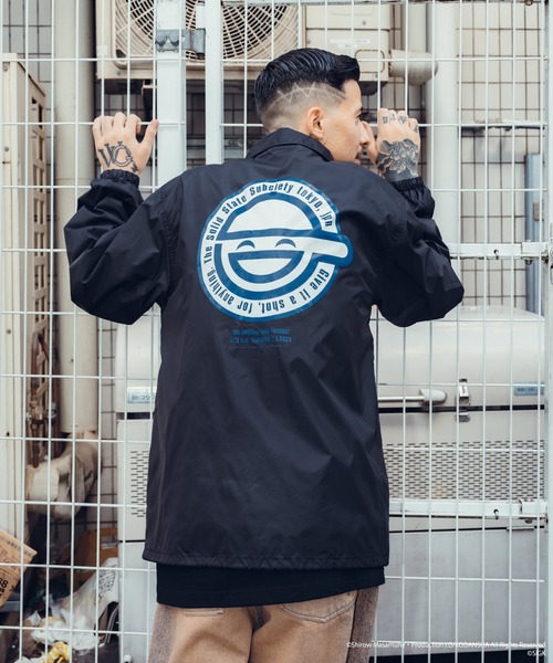 Subciety（サブサエティ） ナイロンジャケット Laughing man COACH JKT