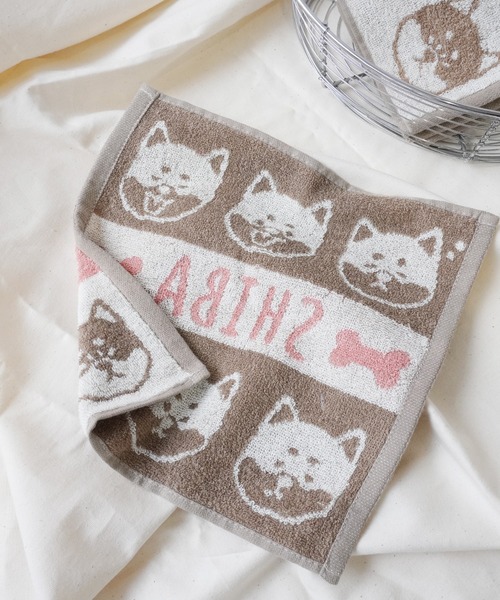 Port（ポート） ハンカチ 「 」 柴犬 シュナウザー ネコ アニマル