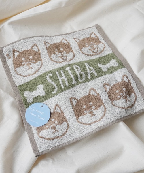 Port（ポート） ハンカチ 「 」 柴犬 シュナウザー ネコ アニマル