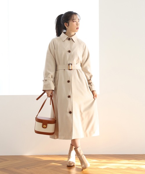 one after another NICE CLAUP コート トレンチコート 2WAYケープ付き
