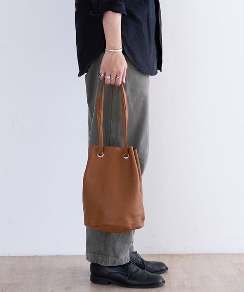 BICASH（ビカーシ） ショルダーバッグ レザーミニ巾着バッグ(B847