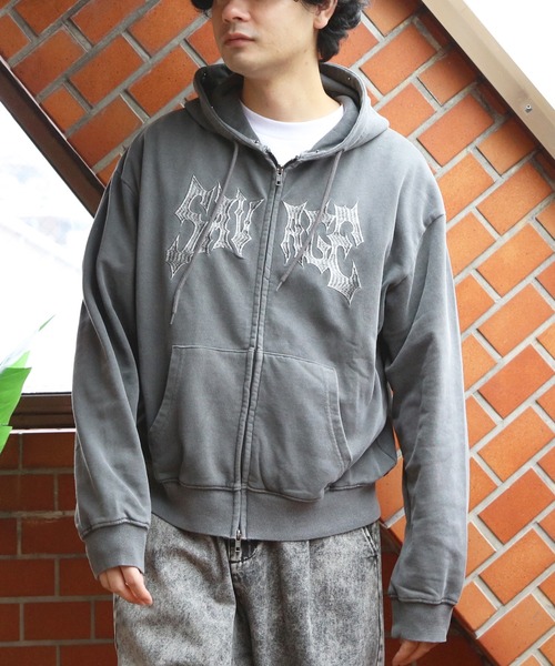 8 パーカー 製品加工ファージップパーカー メンズ レディース