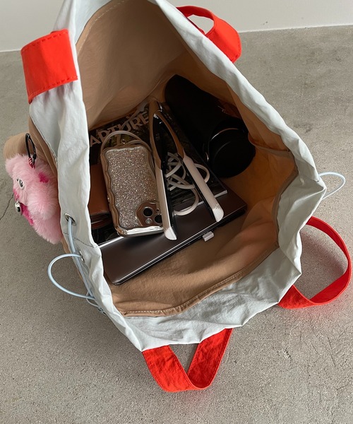 210nouve（トゥージュヌーヴ） トートバッグ ドロスト バイカラー