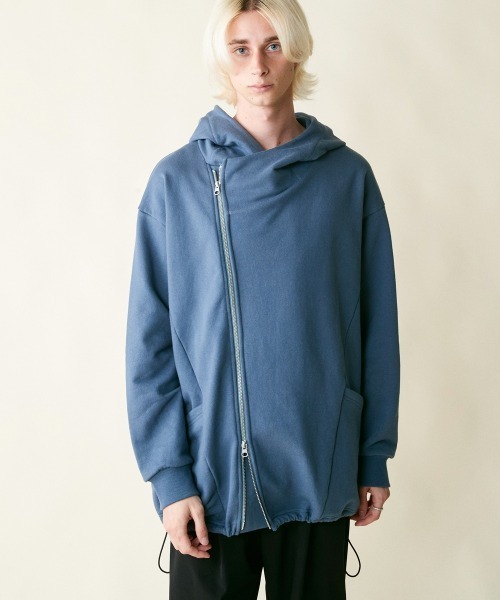 rehacer（レアセル） パーカー : Slant Zip Hoodie / スラントジップ