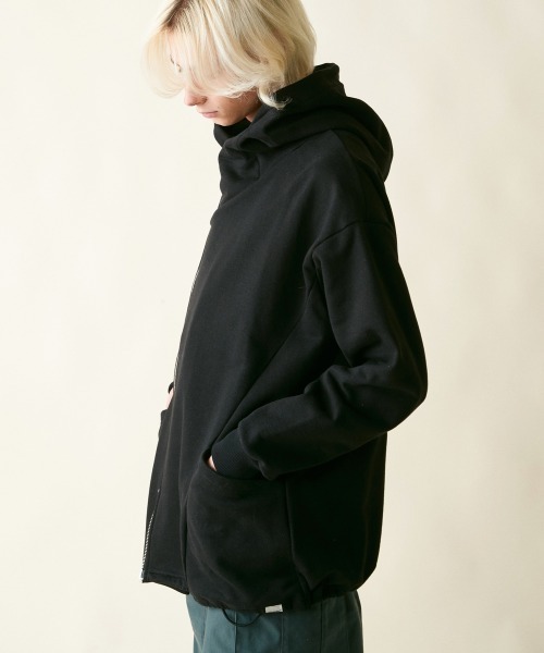 rehacer（レアセル） パーカー : Slant Zip Hoodie / スラントジップ