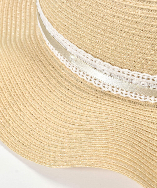 SLAP SLIP（スラップスリップ） 帽子 ハット フレアプリムリボン付き