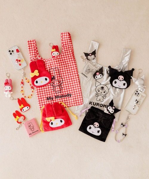 Me%（ミィパーセント） ポーチ 「マイメロディ」カラビナツキクリア