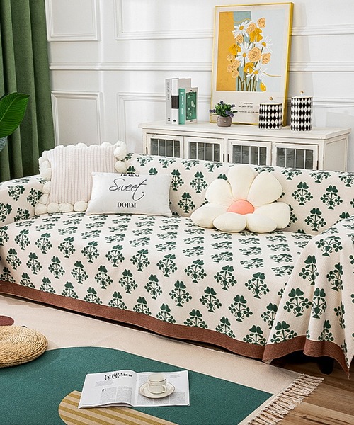 aimoha（アイモハ） ブランケット 総柄ソファーカバー マルチカバー