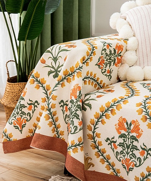 aimoha（アイモハ） ブランケット 総柄ソファーカバー マルチカバー