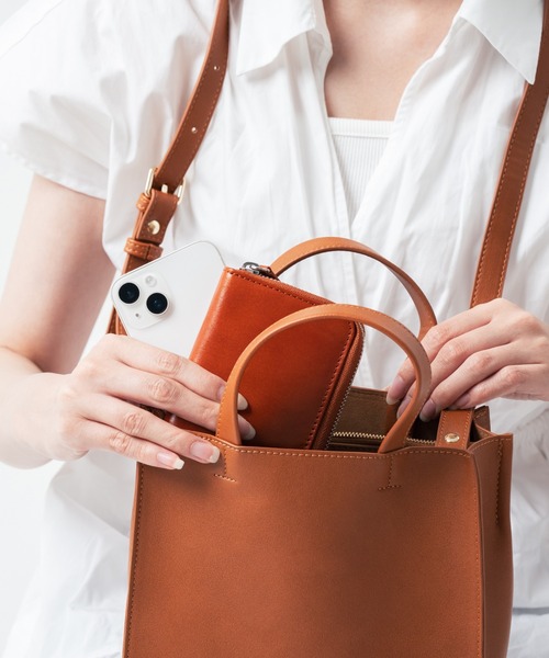 MURA（ムラ） ショルダーバッグ バッグ PU(合成皮革) スクエア 高見え