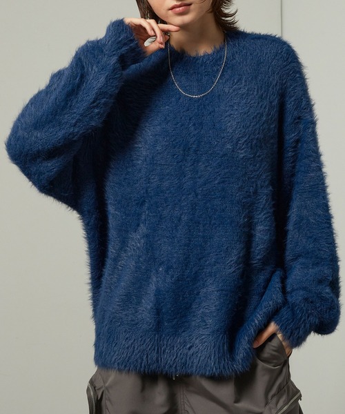 セーター ニット 「Alfred Alex」オーバーサイズシャギーニット メンズ