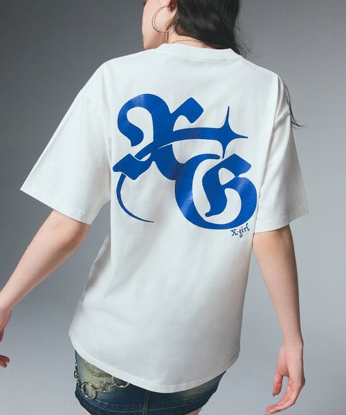 X-girl（エックスガール） tシャツ XG MONOGRAM LOGO S/S TEE