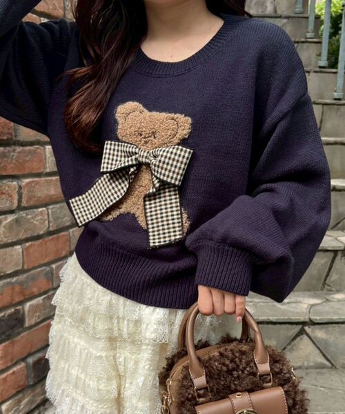 MAJESTIC LEGON（マジェスティックレゴン） ニット セーター リボン