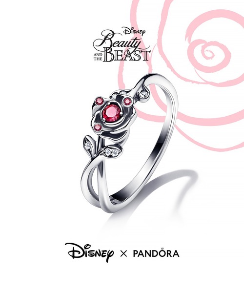 PANDORA（パンドラ） 指輪 リング ディズニー 美女と野獣 ローズ