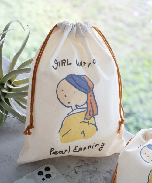 LAKOLE（ラコレ） ポーチ 「世界の名作」巾着ポーチ(L) / 141601