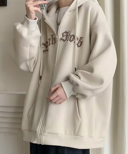 NOWLE（ノウル） パーカー 「NOWLE」ビッグシルエット フロントロゴ