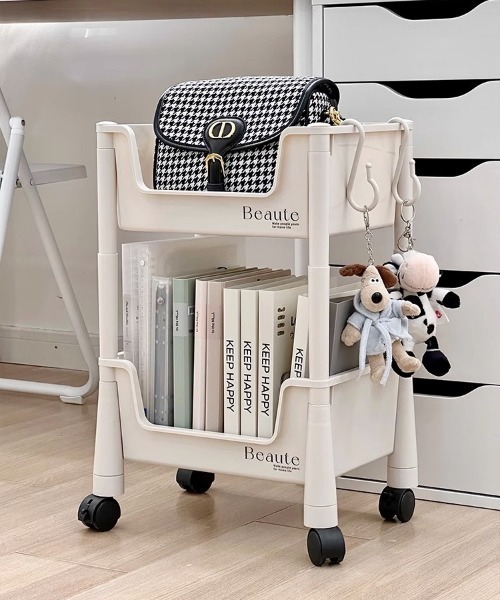 収納 キャスター付き2段ワゴン : ZOZOTOWN Yahoo!店 - 通販 - Yahoo