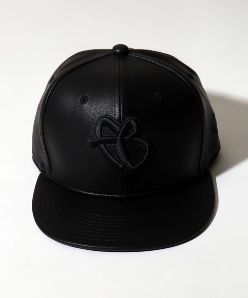 FUBU（フブ） キャップ 帽子 「FUBU/フブ」Faux Leather Cap/刺繍ロゴ