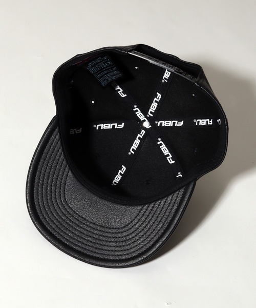 FUBU（フブ） キャップ 帽子 「FUBU/フブ」Faux Leather Cap/刺繍ロゴ