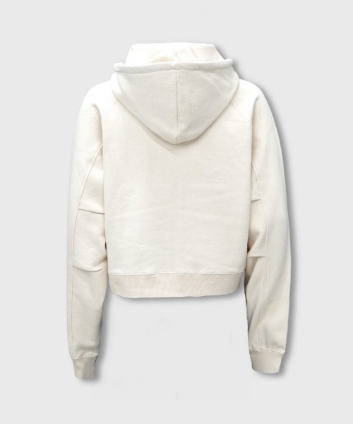 Chikashitsu+（チカシツプラス） パーカー 「CS」cropped double zip